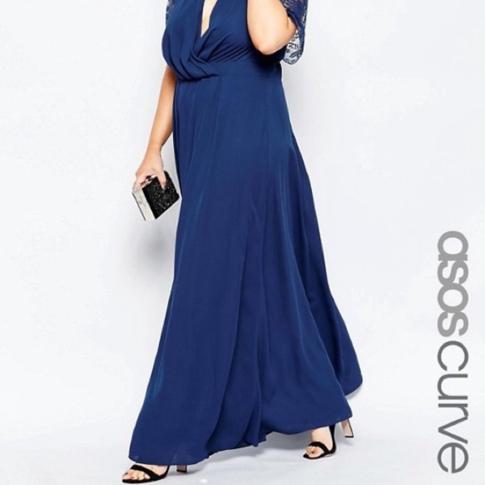 Asos Curve Kate Lace Maxi With Flutter Sleeves - image 2